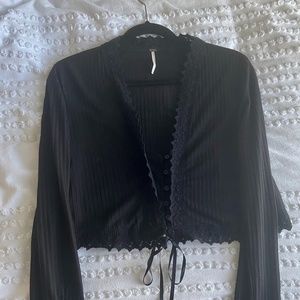 Free People Cropped Blouse